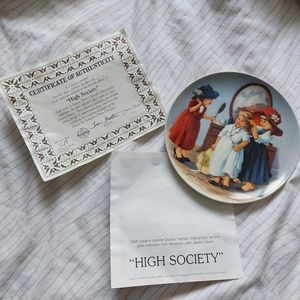 "High Society" Knowles Plate